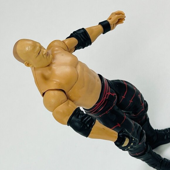 WWE Wrestling Action Figure Kane Black/Red Pants Gloved Hand - Picture 7 of 9